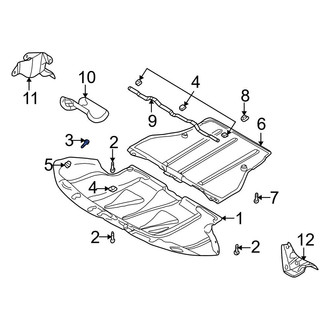 Audi OE - Radiator Support Splash Shield Clip