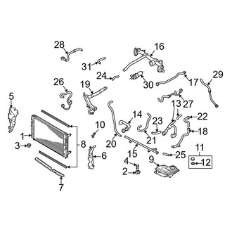 Audi OE - Cooling - Radiator & Components (2.7L)