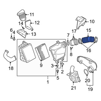 Audi OE - Engine Air Intake Hose