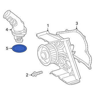 Audi OE - Engine Coolant Thermostat Housing Seal