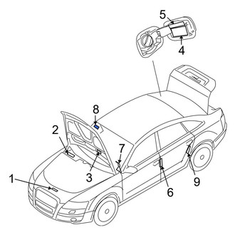 Audi OE - Front Air Bag Information Label