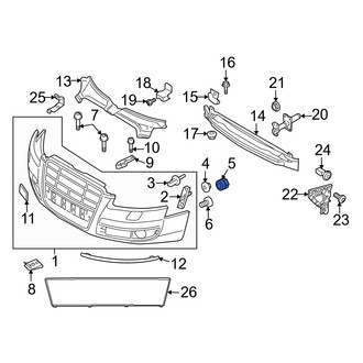 Audi OE - Front Bumper Cover Nut