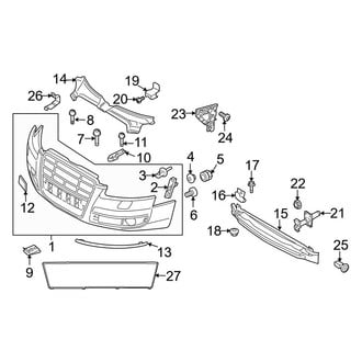 Audi OE - Front Bumper & Grille - Bumper & Components