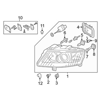 Audi OE - Front Headlight Retaining Ring