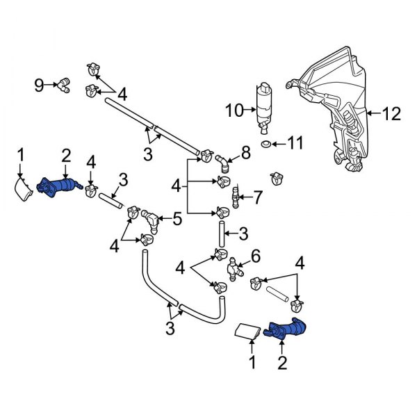 Headlight Washer Nozzle