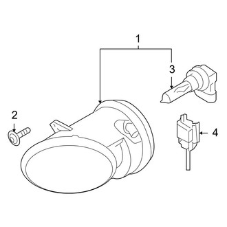 Audi OE - Front Lamps - Fog Lamps (Sedan)