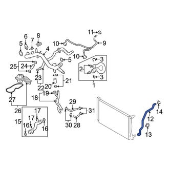 Audi OE - Engine Coolant Overflow Hose