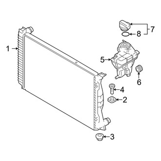 Audi OE - Cooling - Radiator & Components (Main), (4.2L)