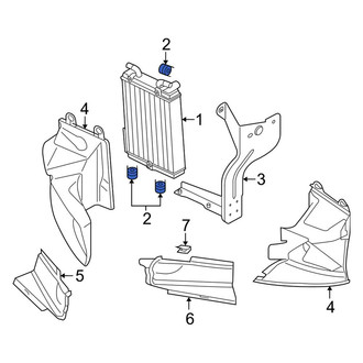 Audi OE - Radiator Insulator