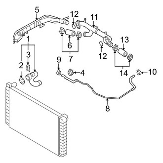 Audi OE - Cooling - Hoses & Lines (Feed), (4.2L)