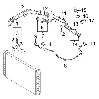 Audi OE - Cooling - Hoses & Lines (Feed), (4.2L)