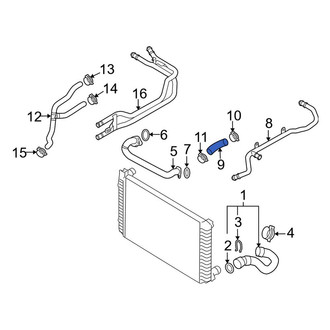 Audi OE - Upper Radiator Coolant Hose