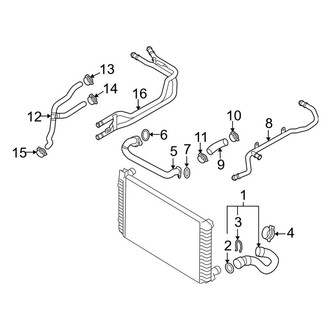 Audi OE - Cooling - Hoses & Lines (Return), (4.2L)