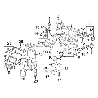 Audi OE - Air Conditioner & Heater - Evaporator & Heater Components