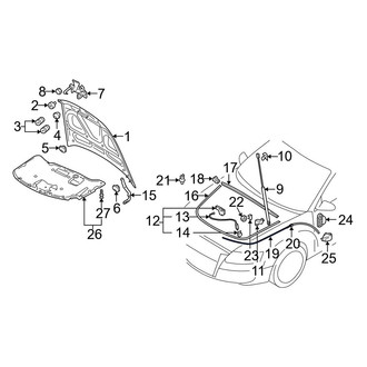 Audi OE - Front Hood Release Cable