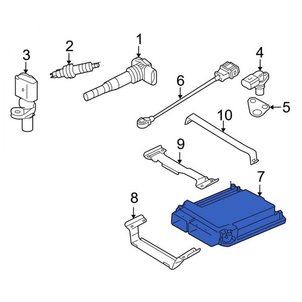 Audi OE 4F2910559B Engine Control Module (ECM)