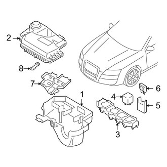 Audi OE - Electrical - Fuse & Relay (Front, Right Side)