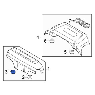 Audi OE - Engine Cover Clip
