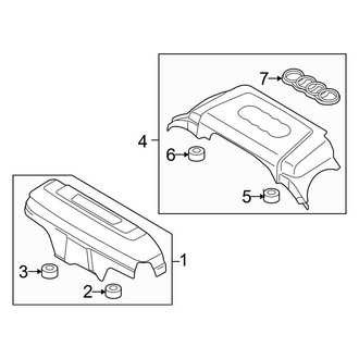Audi OE - Engine / Transaxle - Engine Appearance Cover (Sedan 3.2L)