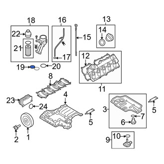 Audi OE - Engine Oil Filter Adapter Gasket