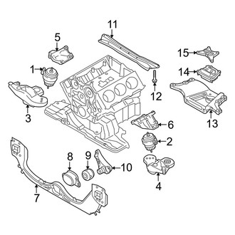Audi OE - Engine / Transaxle - Engine & Transmission Mounting (4.2L)