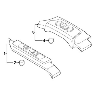 Audi OE - Engine / Transaxle - Engine Appearance Cover (Sedan 4.2L)