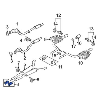 Audi OE - Exhaust Muffler Clamp