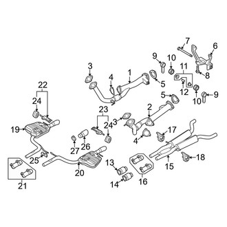 Audi OE - Exhaust System - Exhaust Components (Base)