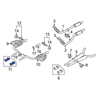 Audi OE - Exhaust Clamp