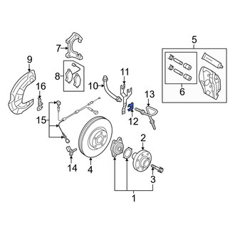 Audi OE - Brake Hydraulic Hose Lock Clip