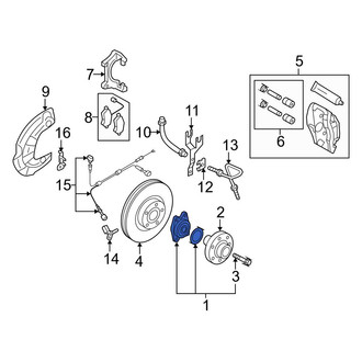 Audi OE - Rear Wheel Bearing and Hub Assembly