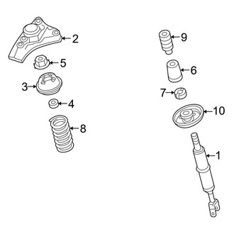Audi OE - Front Suspension - Struts & Components (W/O Air Suspension)