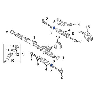 Audi OE - Outer Rack and Pinion Bellows Clamp
