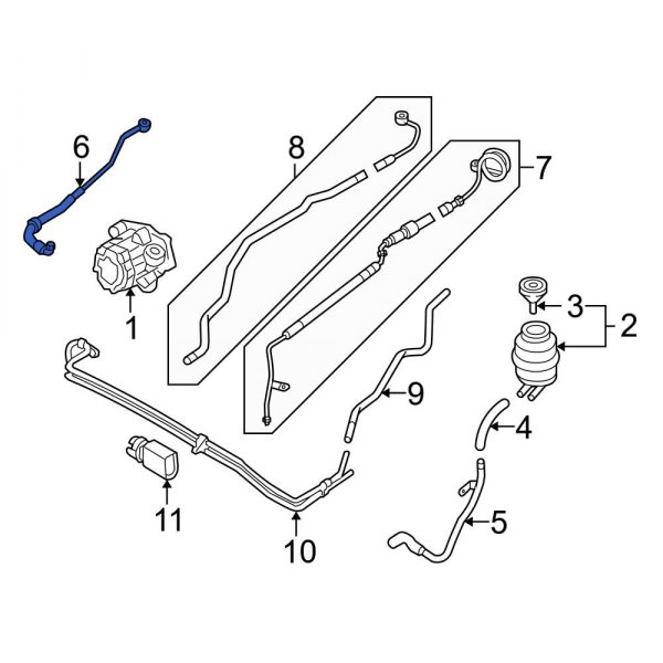 Power Steering Pressure Hose