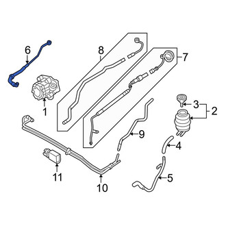 Audi OE - Power Steering Pressure Hose