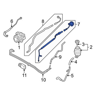 Audi OE - Power Steering Pressure Hose