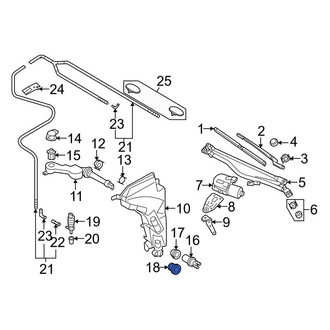 Audi OE - Headlight Washer Pump Grommet