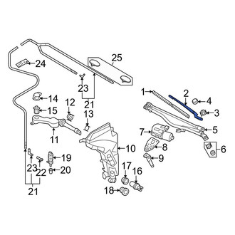 Audi OE - Front Left Wiper Arm