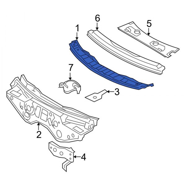 Cowl Grille Panel