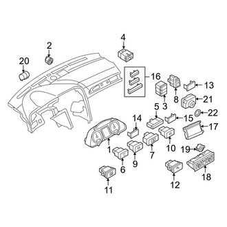 Audi OE - Instrument Panel - Cluster & Switches (Sedan)