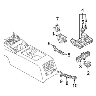 Audi OE - Console (Switches & Controls), (Base)