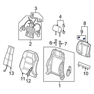 Audi OE - Front Seat Back Panel Clip