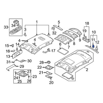 Audi OE - Roof Opening Trim Clip