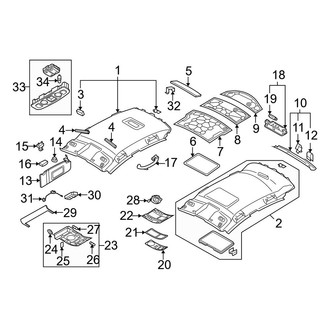 Audi OE - Roof - Interior Trim (Sedan)
