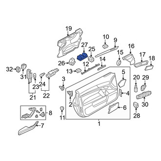 Audi OE - Front Left Door Window Switch