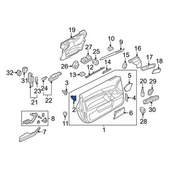 Audi OE - Quarter Panel Trim Panel Clip