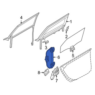 Audi OE - Rear Right Window Regulator