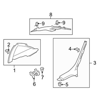 Audi OE - Quarter Panel - Interior Trim (Sedan)