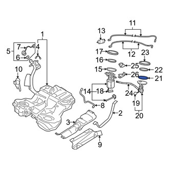 Audi OE - Fuel Tank Lock Ring