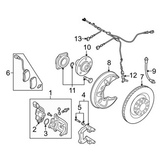 Audi OE - Rear Suspension - Brake Components